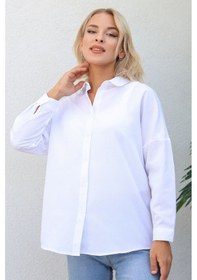 Resim Basic Model Gömlek Beyaz-beyaz Beyaz 