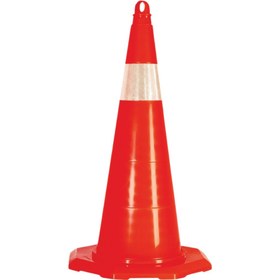 Resim ÖNCÜ İŞ GÜVENLİĞİ MALZEMELERİ TEK REFLEKTÖRLÜ ESNEK TRAFİK KONİSİ 70CM 