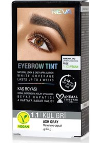 Resim Neva Eyebrow Tint Vegan Kaş Boyası 1.1 Küllü Gri 15 ML 