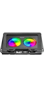 Resim GT102 Gaming Laptop Soğutucu, 2200RPM, Rgb Işıklı, LED Display, Notebook Soğutucu Stand 