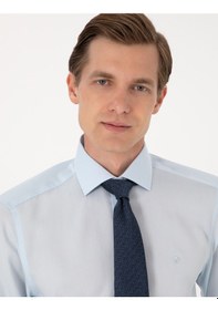 Resim Pierre Cardin Erkek Açık Mavi Gömlek Desenli 50303339-vr003 Açik Mavi 