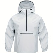 Resim İlkbahar ve Sonbahar Çift Fermuarlı Yürüyüş Günlük Cep Detaylı Henley Kardigan Mont 