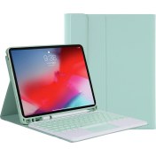 Resim Sunsky YT098B-A Bluetooth Klavye Kılıfı Için iPad Air 4 10.9 Inç (2020) Açık Yeşil (Yurt Dışından) 