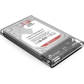 Resim USB 3.0 Micro B Şeffaf 2.5” Inch Sata SSD Hard Disk Kutusu 