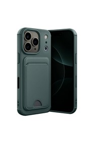 Resim artlab Art Apple İphone 17 Pro Kelvin Kartvizitli Silikon - Koyu Yeşil Lab 