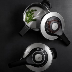 Resim Jumbo Procook Paslanmaz Çelik Kaplama Düdüklü Tencere 18-26 cm İndüksiyon ve Fırın Kullanımına Uygun 