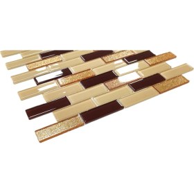 Resim MozaiKristaL Mutfak Tezgah Arası ve Yaşam Alanlarının Tüm Yüzeyleri İçin Kristal Cam Mozaik. Cam Ölçüsü: 23X73 Mm. File Ölçüsü: 30X30 cm ( 1 Koli = 1 m2 Fiyatıdır ) 