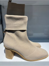 Resim Bej Triko Kadın Bootie 