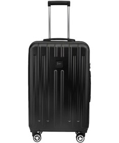 Resim Orta Boy %100 Polikarbon Valiz Parlak Siyah 1810 Siyah 