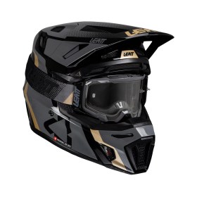 Resim Leatt Moto 8.5 V25 Enduro Motosiklet Kaskı + Velocity 5.5 Gözlük Siyah XL 