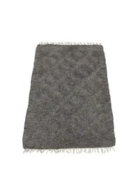 Resim Kilim Antik El Dokuma Yün Tek Renk Tiftik Siirt Battaniyesi 0012 - Yeni - Gri 