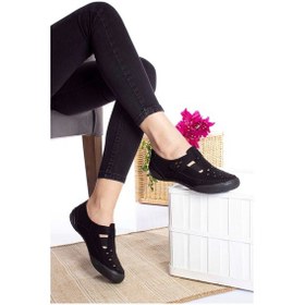 Resim Gimer - Ortopedik Ped Siyah Kot Kadın Ayakkabı - Erş030114G Mavi 