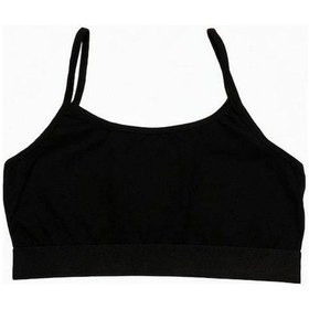 Resim Kız Çocuk Pamuklu Askılı Büstiyer-15417 Siyah 