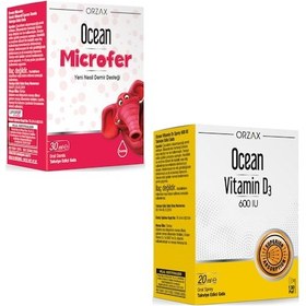 Resim Ocean Microfer Damla 30 ML + Ocean Vitamin D3 Sprey 600'lü 20 ML 