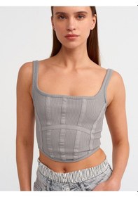 Resim Dilvin Korse Model Top Büstiyer Gri 