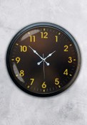 Resim Genel Markalar Hediyelik 40 Cm Siyah Metal Ofis Duvar Saati 