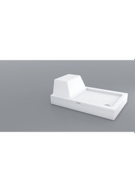 Resim Shower 70X100 Dikdörtgen Oturmalı Duş Teknesi Panelli 