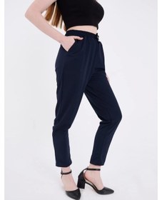 Resim Tam Kalıp Basic Eşofman Pantolon - Lacivert Lacivert 