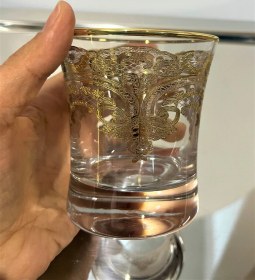 Resim Paşabahçe 240 Cc El İşçiliği Dekorlu Su Bardak Seti 6 Lı Şık & Dayanıklı Cam Tasarım Şeffaf 