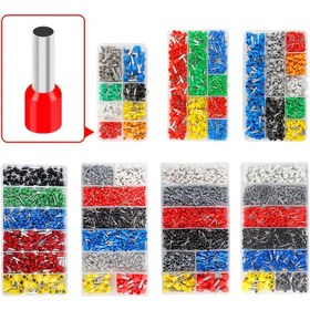 Resim Kutulu VE Tüp Pin Terminal İzoleli Terminal Bloğu Duvar Priz Anahtarı Kablo Ucu Sıkma Kılıfı Elektrikli Boru Terminali Kablo Tel Bağlayıcı 300/450/700/800/1200/1800/1900 adet 