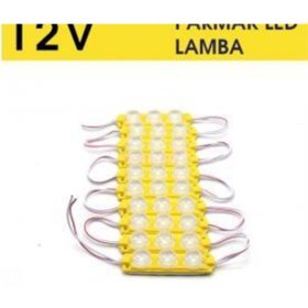 Resim Genel Markalar carup Camlı Parmak Led Lamba Sarı 12 Volt Su Geçirmez 10,lu 3m Bantlı Kesilebilir Br0409938 