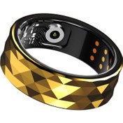 Resim R12M Akıllı Yüzük 2024 Yeni Erkek Kadın Sağlık Takip Cihazı Akıllı Halka Uyku Monitörü IP68 5ATM Su Geçirmez Akıllı Yüzük Android IOS için 