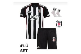 Resim Alaturka Mix Bêşiktâş,/ 25-26 Yeni Sezon Abraham //9 Çocuk Futbol Forması 4'lü Set - Iç Saha 