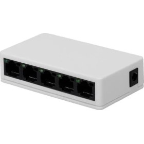 Resim Mena Rise Nr3 5 Port LED Işıklı Switch 100MBPS Ethernet Internet Dağıtıcı Ağ Hub Ev Ofis Için 