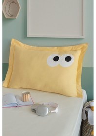 Resim Yastık Kılıfı Oxf. Funny Sarı Sarı 