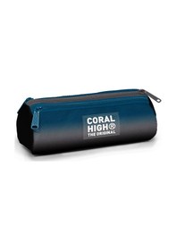Resim Coral High Kids Nefti Gri Renk Geçişli Üç Bölmeli Kalem Çantası 11169 Mavi - Siyah 
