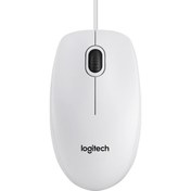 Resim Logıtech B100 Nano Mouse Kablolu Beyaz 910-003360 