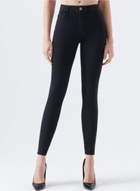 Resim LİMABEL Enjoy Solmaz Siyah Ekstra Likra Tayt Gibi Jeans Ekstra Skinny Jeans 