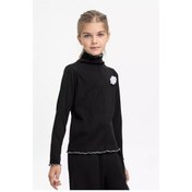 Resim Amannurkids-corgikids Kız Çocuklar İçin Okul Kıyafeti Şık Balıkçı Yaka Bluz 242253688 Siyah 