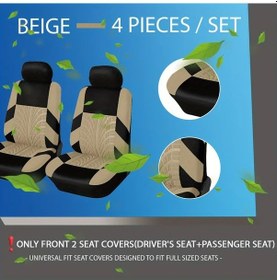Resim Honeybeeshop Tesla Model Y Model 3 Bej 5 Kişilik Hava Yastığı Dostu Koltuk Kılıfı Seti 