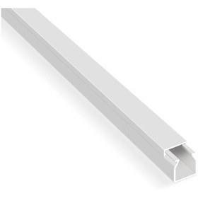 Resim 1m Kendinden Yapışkanlı 16x16mm Kablo Kanalı Kolay Montaj Temiz Görünüm Pvc Kablo Gizleyici 