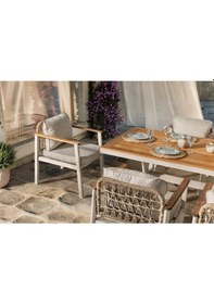 Resim Onyx Bahçe & Balkon Masa Takımı Krem 