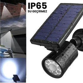 Resim Upway Sahte Kamera Görünümlü Sensörlü Güneş Enerjili 1500 mAh 400 Lümen Led Lamba - 2 Adet 