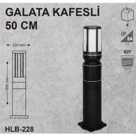 Resim Kafesli 50 Cm Bahçe Aydınlatma 