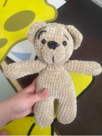 Resim Dağlı Amigurumi %100 El örgüsü ile yapılmış oyuncak ayı 