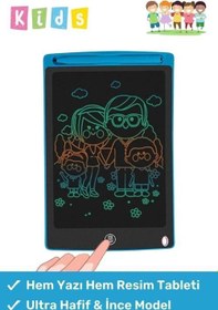 Resim Premium Lcd Ekranlı Kalemli Dijital Çizim Tableti Yazı Tahtası Boyama Resim Akıllı Tablet 8,5 Inç 