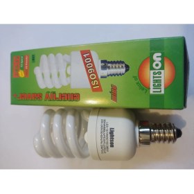 Resim Lightson 13 Watt Sarı Işık 2700K İnce Duylu E14 Spiralli Tasarruflu Ampul 10 Adet 