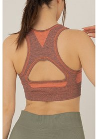 Resim Miofit Seamless Dolgusuz Kadın Spor Sütyeni Grey 