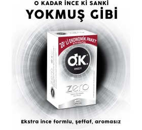 Resim Okey Prezervatif 40'lı Aromasız Afrodizyak Etkili Ultra Kabartmalı ve Ekstra İnce Kayganlaştırıcılı 