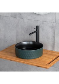 Resim Lena E-W5001YS Tezgahüstü Lavabo Yeşil 