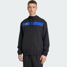 Resim Adidas Tiro 25 Essentials Kanvas Kapüşonlu Erkek Eşofman Üstü JX2222 (JX2222) 