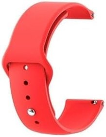 Resim Gpack Huawei Watch GT 2E 46mm ile Uyumlu Silikon Kordon, Mat Düz Renkli, Kırmızı 