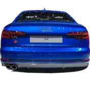 Resim Audi A4 B9 2017 - 19 S4 Difüzör (Sol Çift Çıkış) Plastik Boyasız 