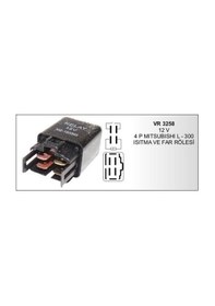 Resim 12v 4pin Mıts L300 Isıtma Ve Far Rolesı 