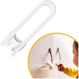 Resim Go İthalat Bebek Çocuk Çekmece Ve Dolap Koruma Raylı Güvenlik Sistemi Emniyet Kilidi Beyaz 