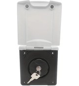 Resim Dashanshop Kilitli Rv Yakıt Dolum Kapağı - Flip Top Beyaz - Hırsızlık Önleyici 